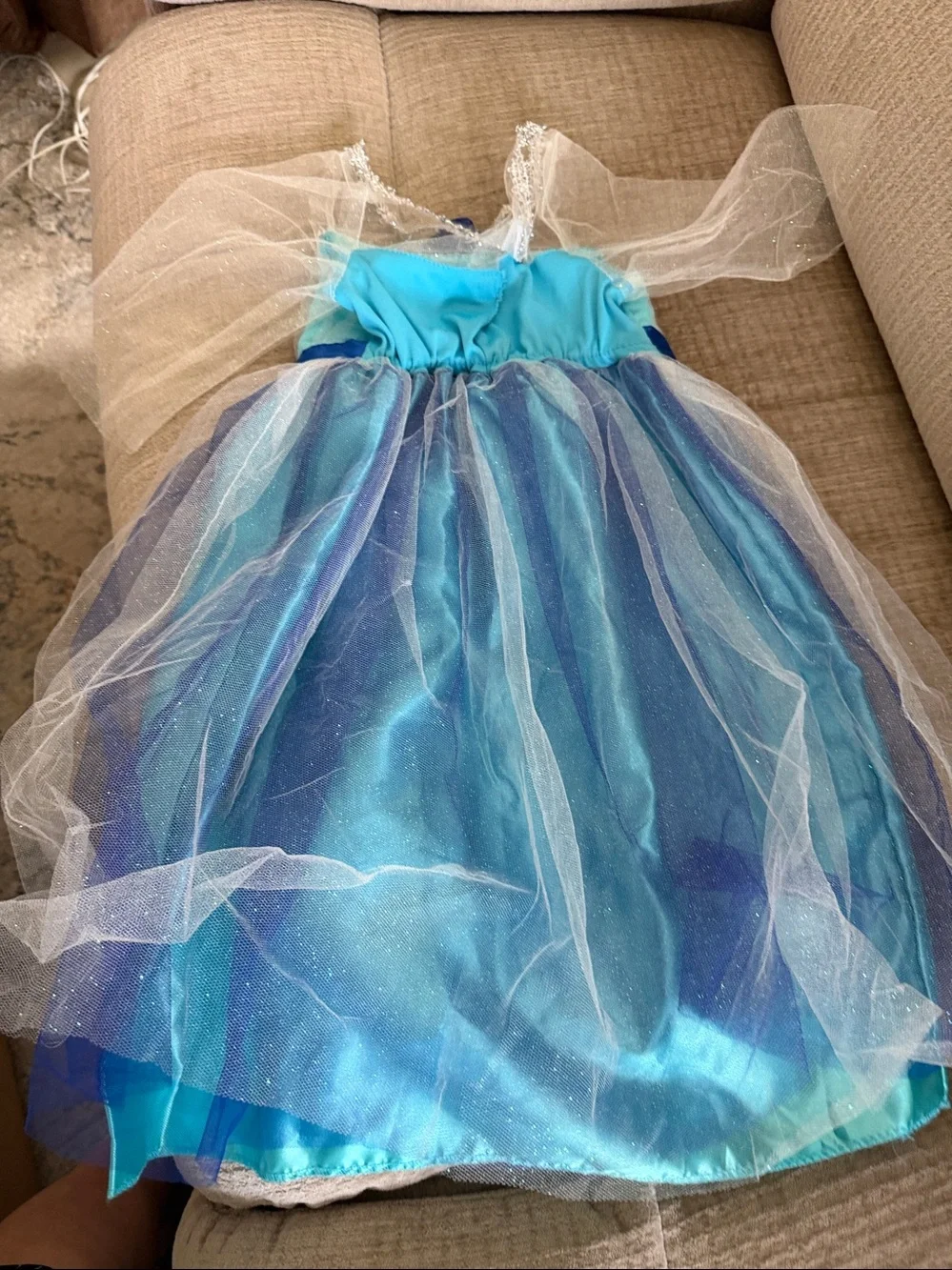 Disney Blue and Aqua Princess Elsa Costume Dress 4-6x